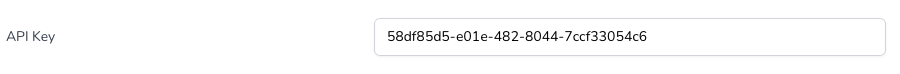 Copied API key to the field at update-available.com